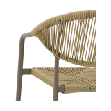 Technorattan stoel CESARE BAR beige
