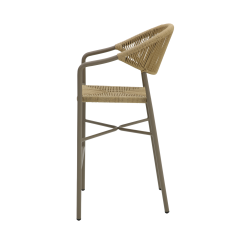 Technorattan stoel CESARE BAR beige