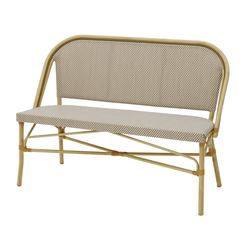 Technorattan bank MATTEO BENCH beige