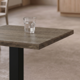 Cafétafel ALFA S 68x68 eiken sonoma tabac met rand Dark Wood