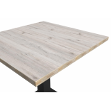 Cafétafel GIZA 68x68 eiken cortona met rand Light Wood