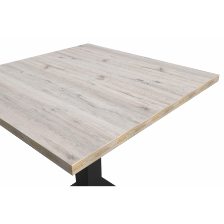 Cafétafel GIZA 68x68 eiken cortona met rand Light Wood