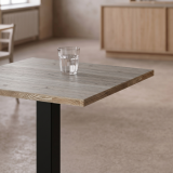 Cafétafel GIZA 68x68 eiken cortona met rand Light Wood