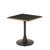 Cafétafel ARIOSO 68x68 antraciet met rand Multiplex
