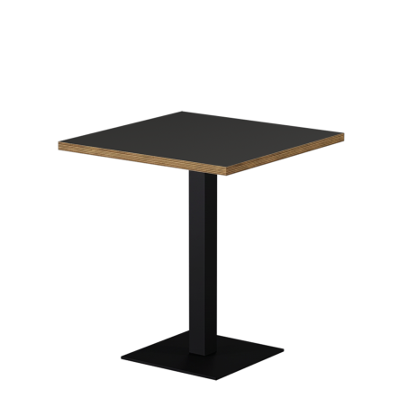 Cafétafel ALFA S 68x68 antraciet met rand Multiplex