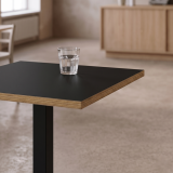 Cafétafel ALFA S 68x68 antraciet met rand Multiplex