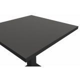 Cafétafel IMPERIO 68x68 antraciet met rand matzwart