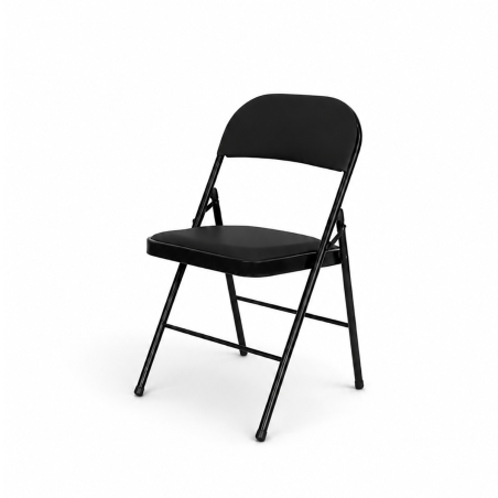 Klapstoel POLY 4 zwart kunstleer