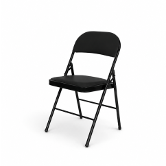 Klapstoel POLY 4 zwart kunstleer