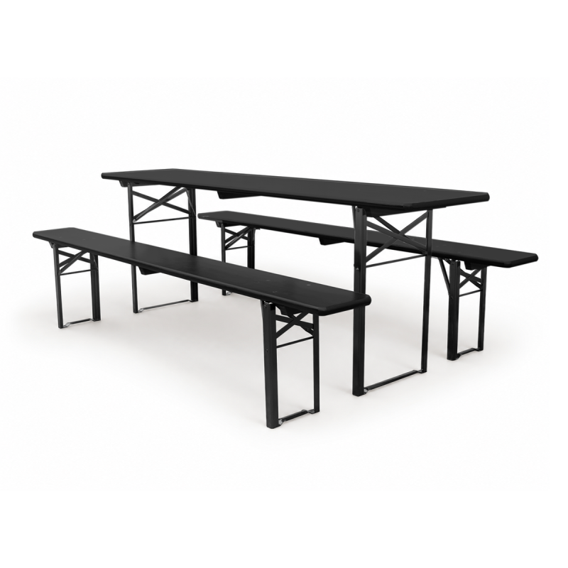 Bierset WOODY SOLID 220x50 zwart