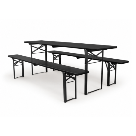 Bierset WOODY SOLID 220x50 zwart