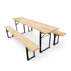 Bierset WOODY SOLID 220x50 grenenhout