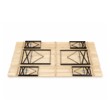 Bierset WOODY SOLID 220x50 grenenhout