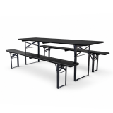 Bierset WOODY SOLID 220x70 zwart