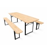 Bierset WOODY SOLID 220x70 grenenhout