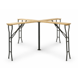 Tuintafel voor biergarten WOODY CROSS 241x241 sparrenhout