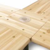 Tuintafel voor biergarten WOODY CROSS 241x241 sparrenhout