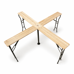 Tuintafel voor biergarten WOODY CROSS 241x241 sparrenhout