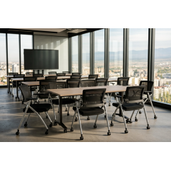 Trainingsstoel FLOW zwart-grijs