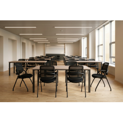 Trainingsstoel LINEA zwart
