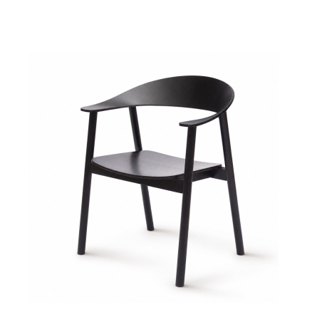 Houten Restaurantstoel HORIZON zwart