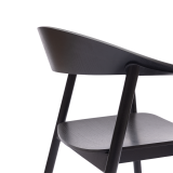 Houten Restaurantstoel HORIZON zwart