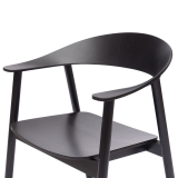 Houten Restaurantstoel HORIZON zwart