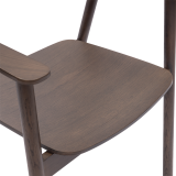 Houten Restaurantstoel HORIZON smoky