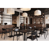 Houten Restaurantstoel ARDEN zwart
