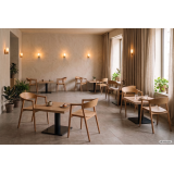 Cafétafel ALFA CAFE met gelamineerd blad
