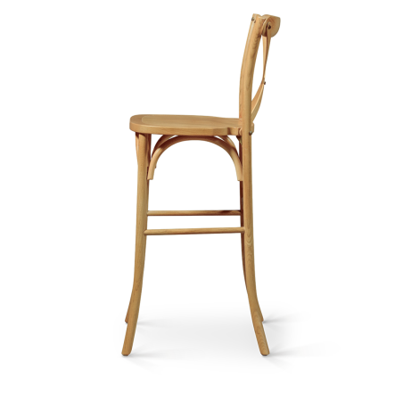 Barstoel CROSS-BACK WOOD BAR licht eiken