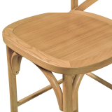 Barstoel CROSS-BACK WOOD BAR licht eiken