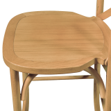 Barstoel CROSS-BACK WOOD BAR licht eiken
