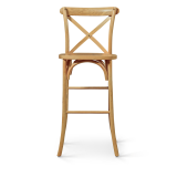 Barstoel CROSS-BACK WOOD BAR licht eiken