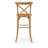 Barstoel CROSS-BACK WOOD BAR licht eiken