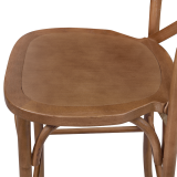 Barstoel CROSS-BACK WOOD BAR licht rustiek