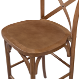 Barstoel CROSS-BACK WOOD BAR licht rustiek