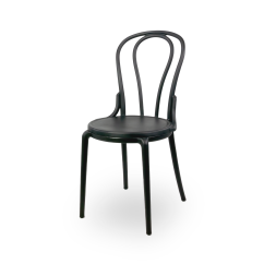 De caféstoel MONET zwart