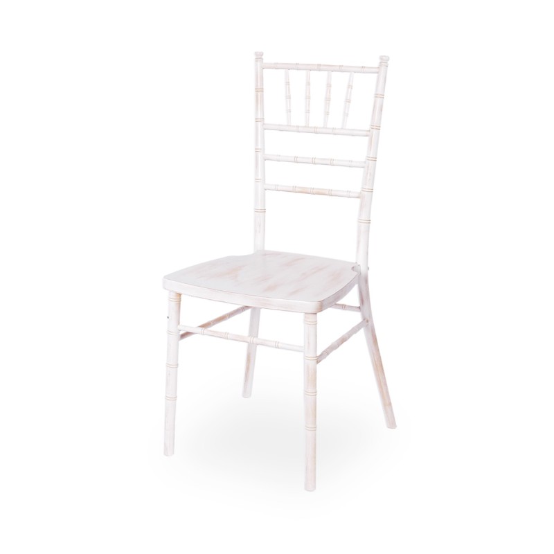 De Trouwstoelen CHIAVARI TIFFANY WOOD lime-wash