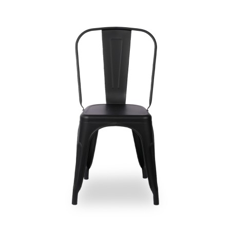 De caféstoel Paris geïnspireerd TOLIX zwart