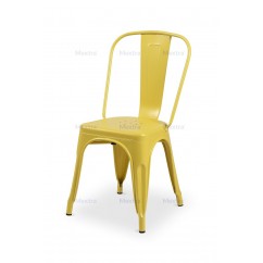 De caféstoel Paris geïnspireerd TOLIX geel